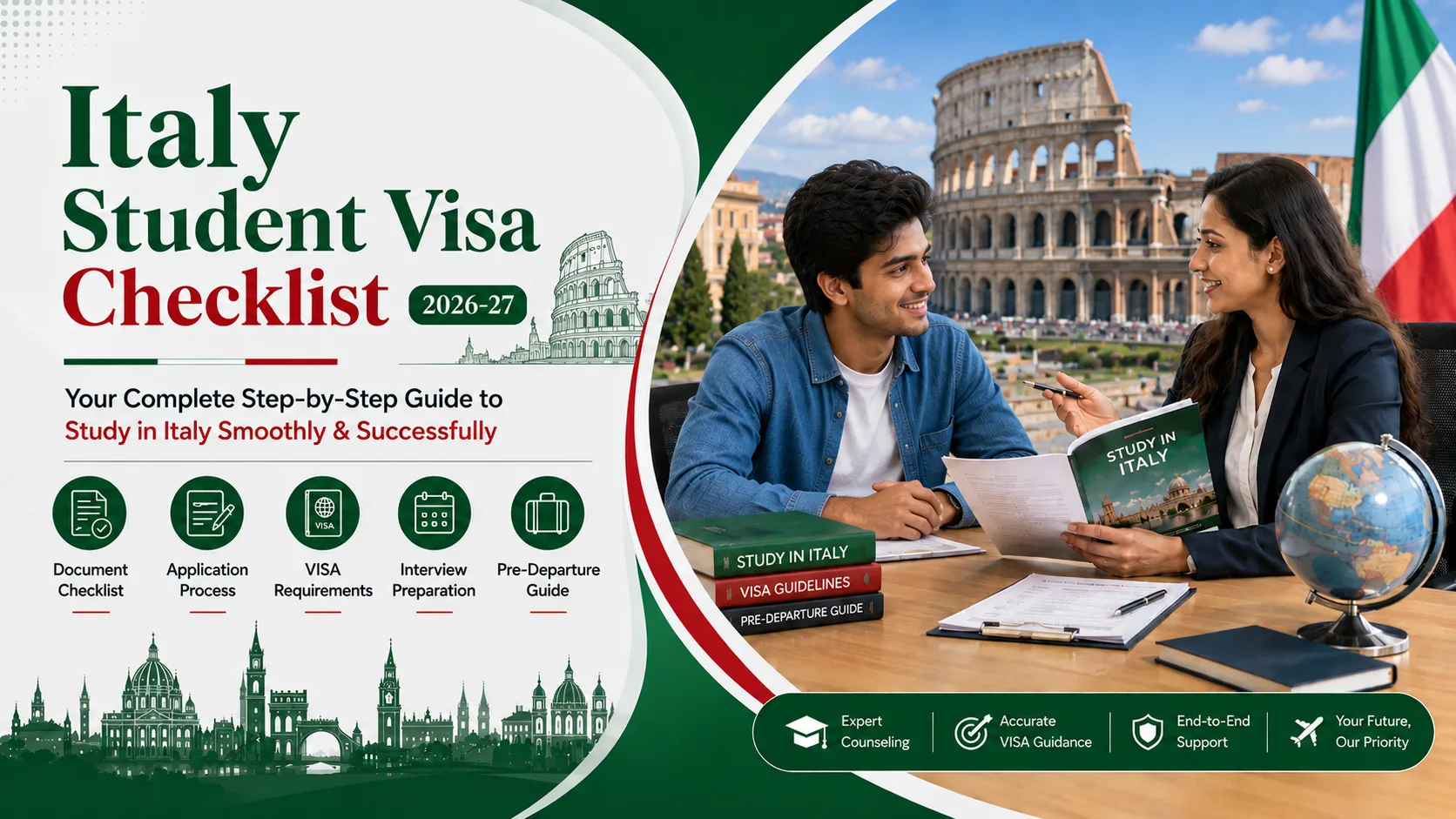 Italy Student Visa Checklist 2026-27: Eligibility, Documents & Application Process Italy Student Visa Checklist 2026-27: Eligibility, Documents & Application Process