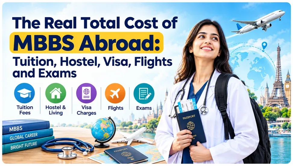 The Real Total Cost of MBBS Abroad: Tuition, Hostel, Visa, Flights and Exams