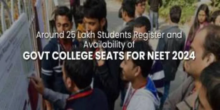 Around 25 Lakh Students Register and availability of MBBS Government college seats for NEET 2024 Around 25 Lakh Students Register and availability of MBBS Government college seats for NEET 2024