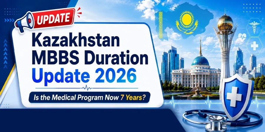 Kazakhstan MBBS Duration Update 2026: Is the Medical Program Now 7 Years? Kazakhstan MBBS Duration Update 2026: Is the Medical Program Now 7 Years?